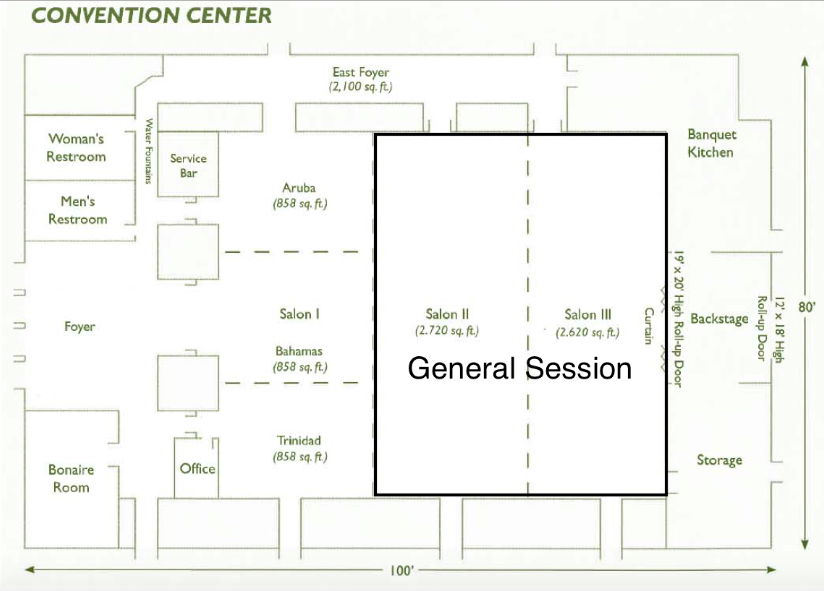 Floor Plan: Convention center
